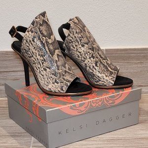 🆕️ Kelsi Dagger Cameo Snakeskin Heels, 8.5M
